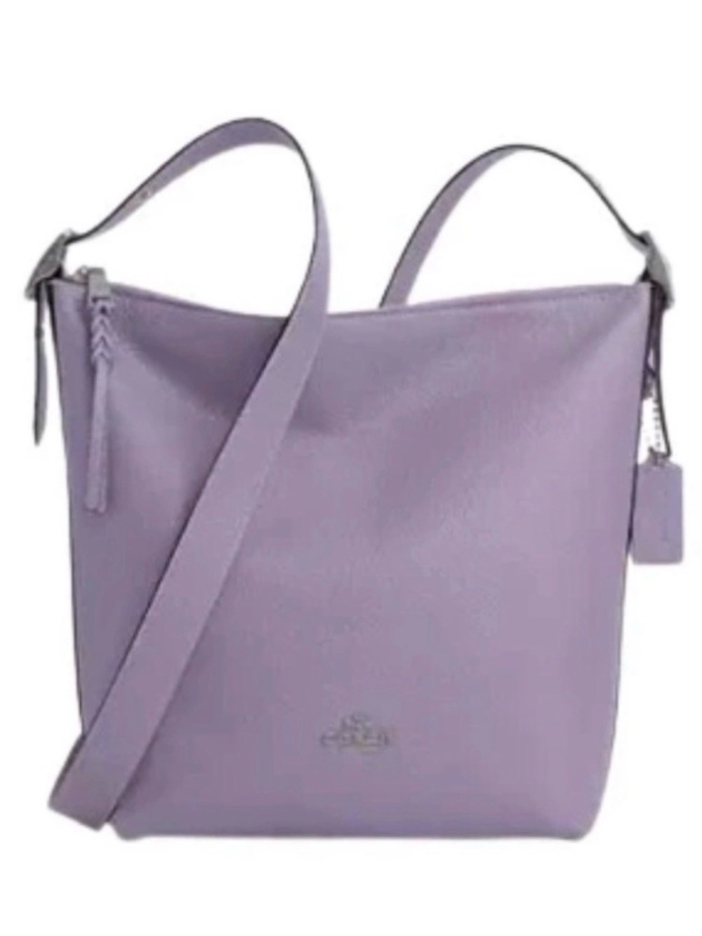 COACH C2818 💟 VAL DUFFLE 💟 VIOLET LEATHER SHOULDER CROSSBODY BAG 🌟LIKE NEW🌟